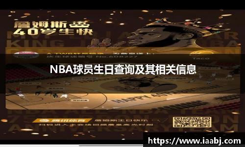 NBA球员生日查询及其相关信息